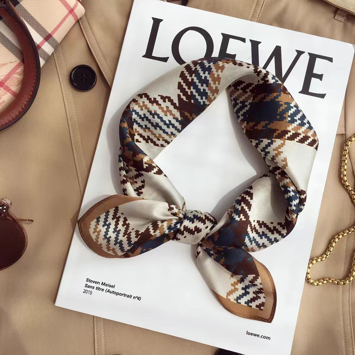 Althea Silk Square Scarf