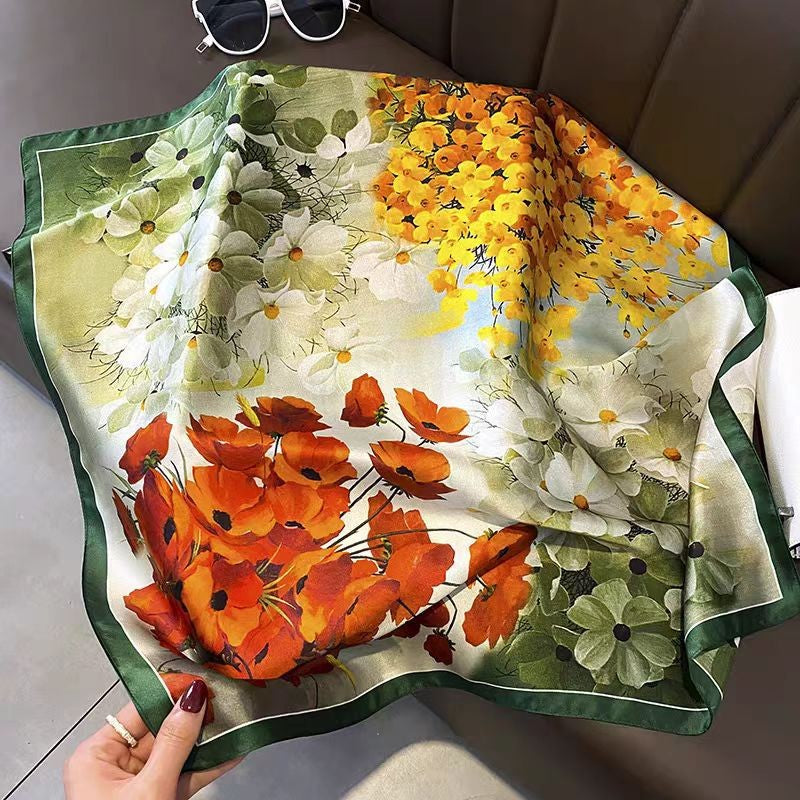 Althea Silk Square Scarf