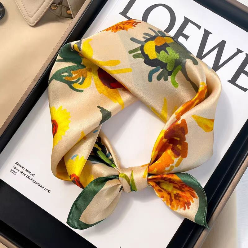 Althea Silk Square Scarf