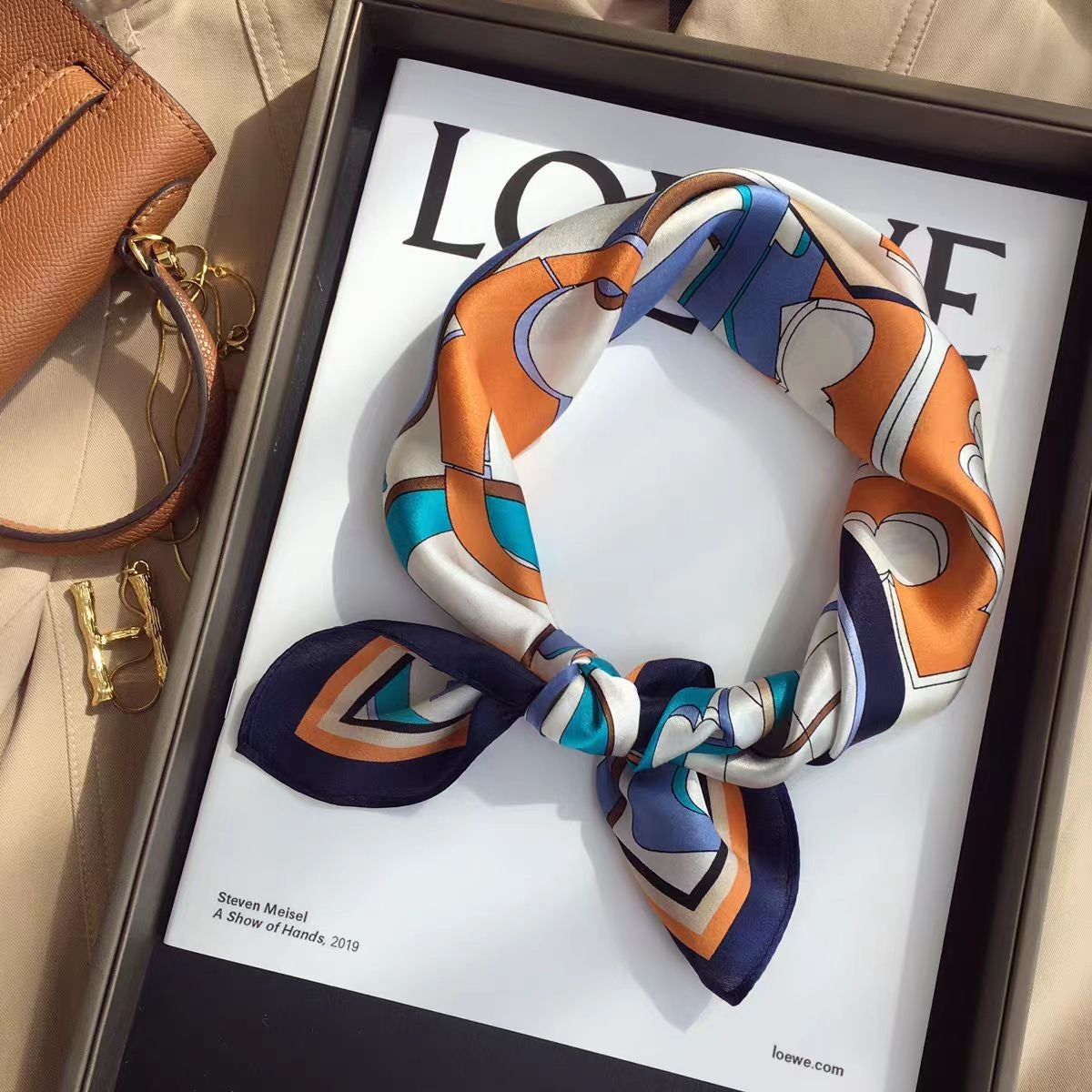 Althea Silk Square Scarf