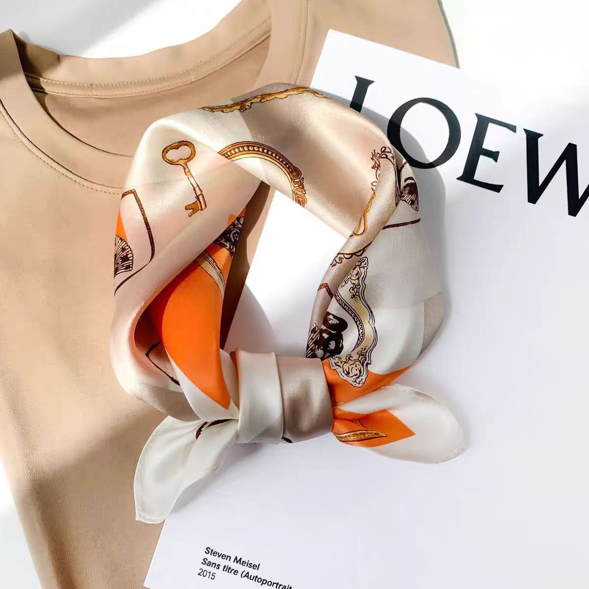 Althea Silk Square Scarf