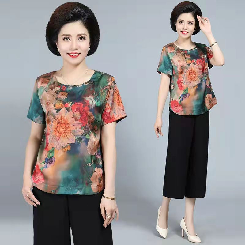 Amara Floral Silk Set