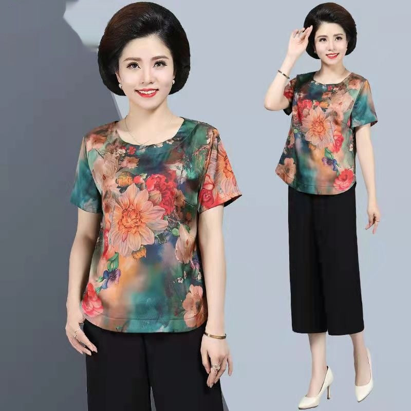 Amara Floral Silk Set