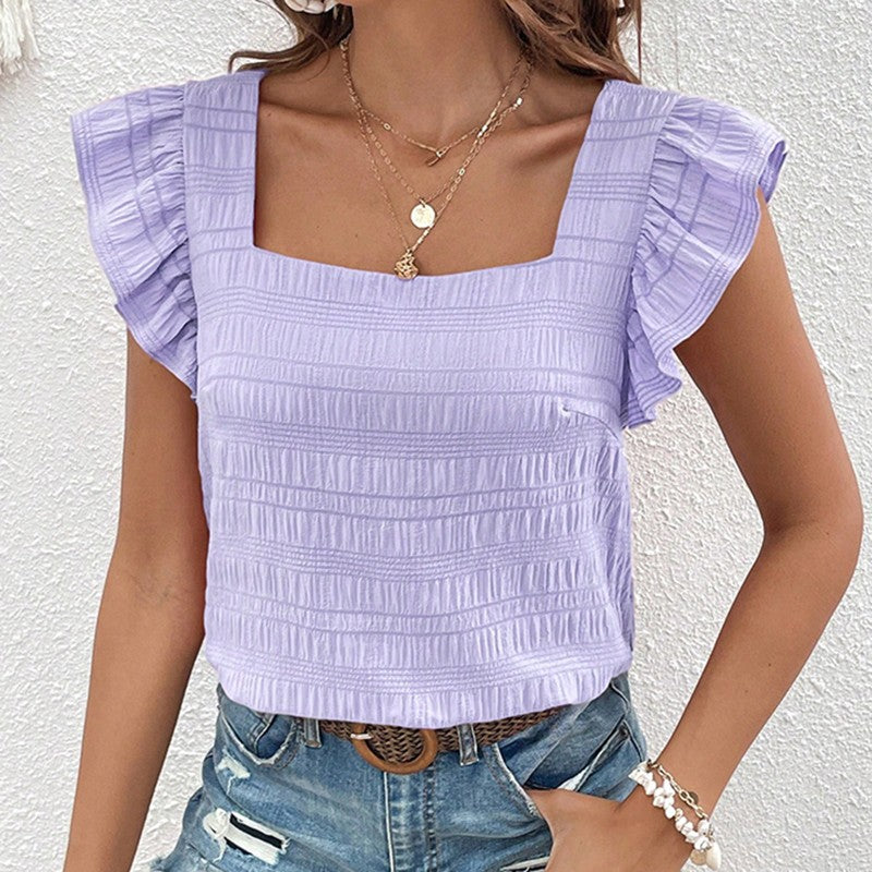 Amara Ruffled Sleeve Blouse