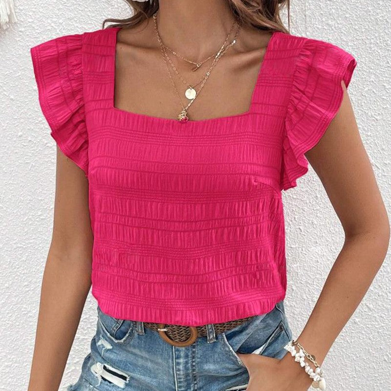 Amara Ruffled Sleeve Blouse