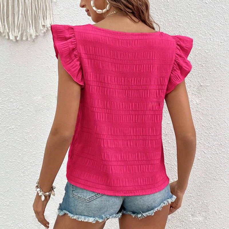Amara Ruffled Sleeve Blouse
