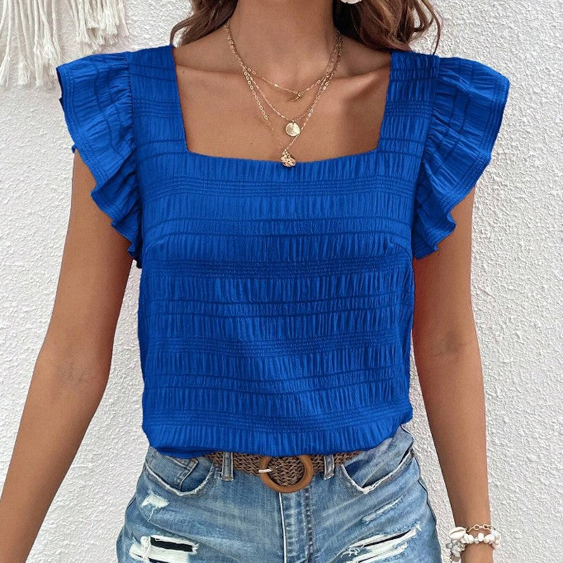 Amara Ruffled Sleeve Blouse