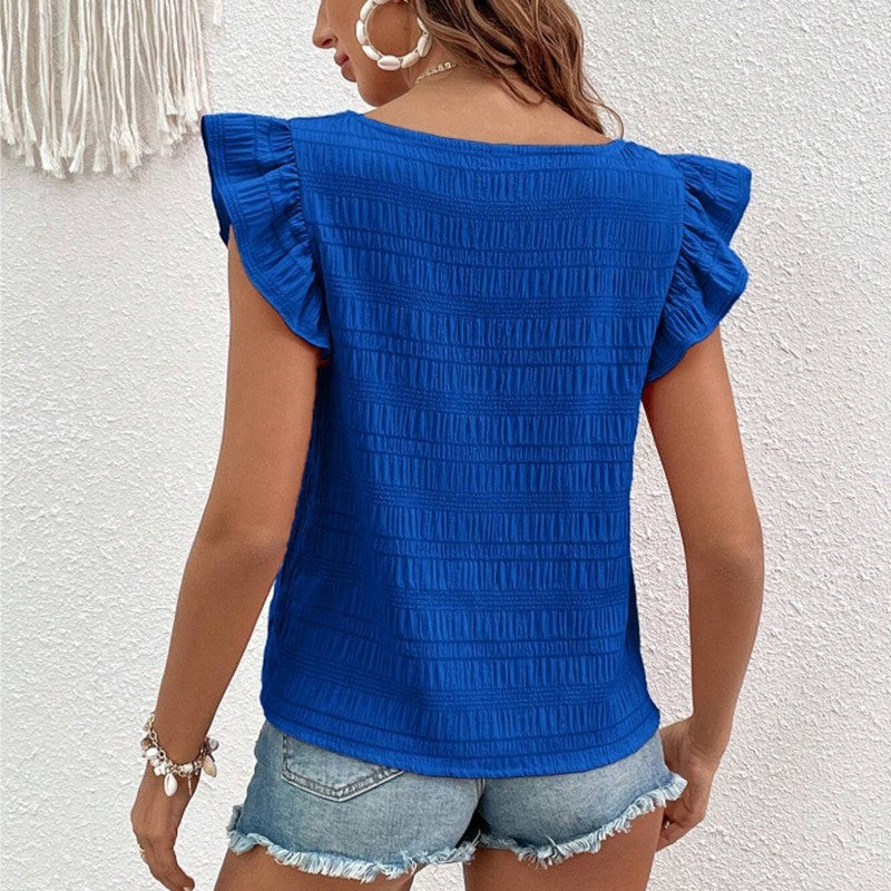 Amara Ruffled Sleeve Blouse
