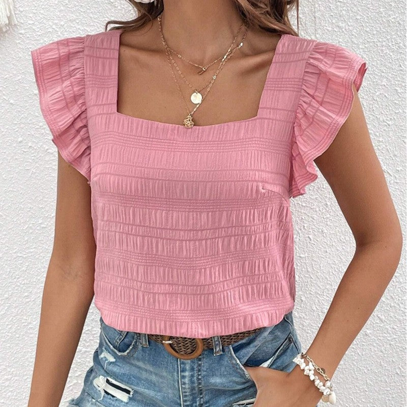 Amara Ruffled Sleeve Blouse