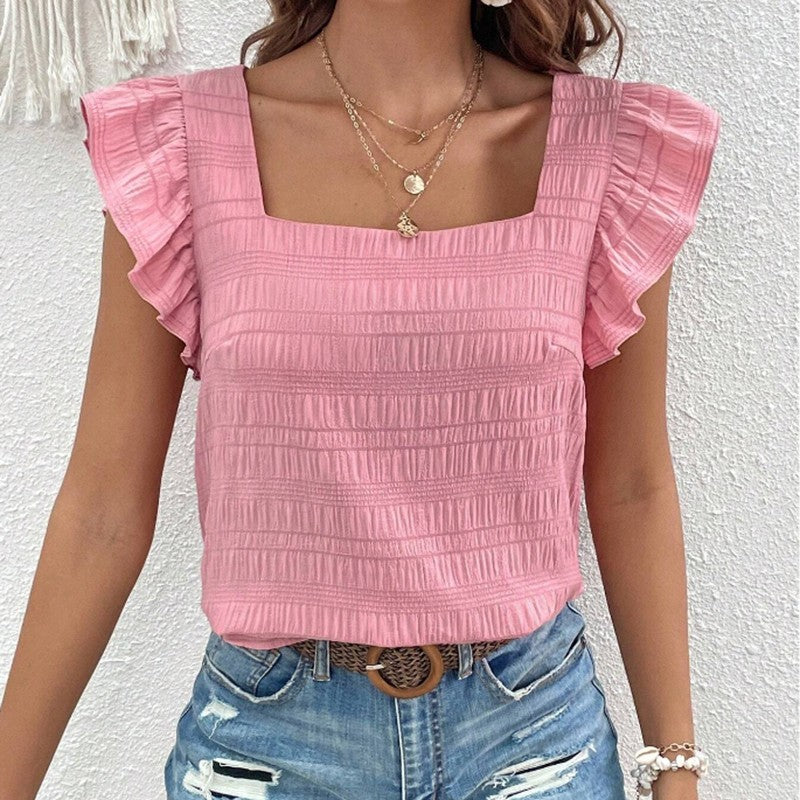 Amara Ruffled Sleeve Blouse