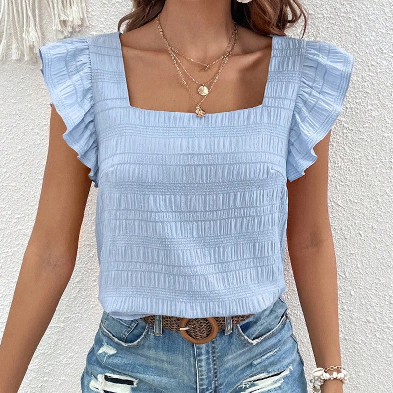 Amara Ruffled Sleeve Blouse