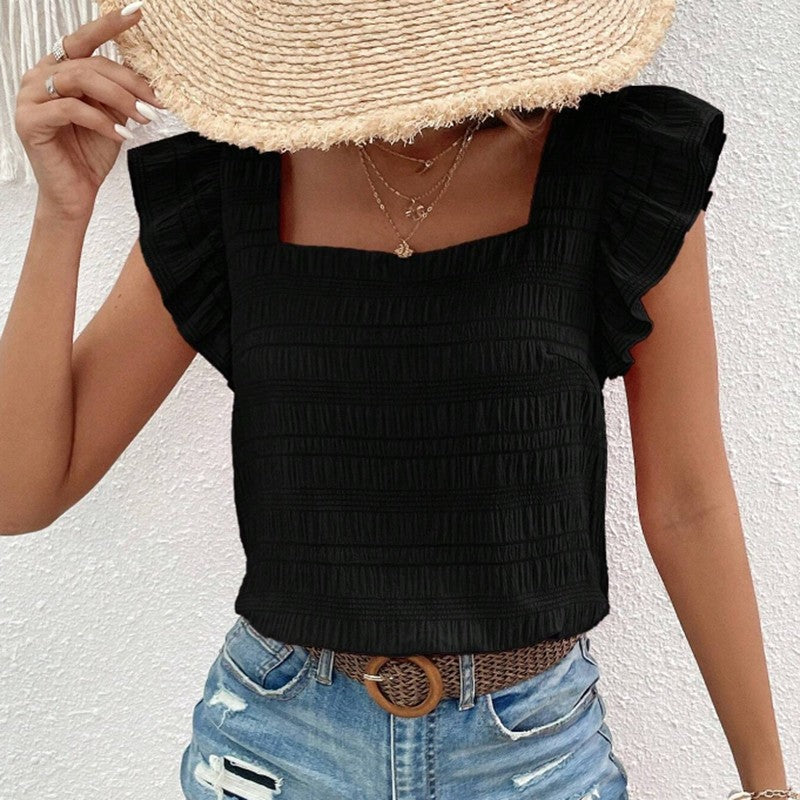 Amara Ruffled Sleeve Blouse