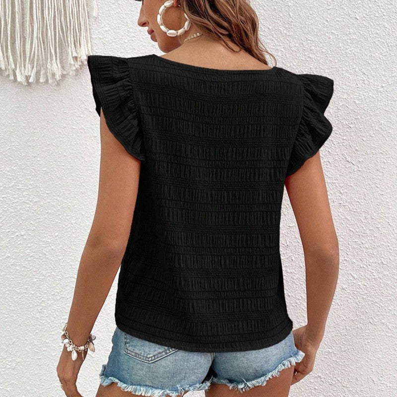 Amara Ruffled Sleeve Blouse