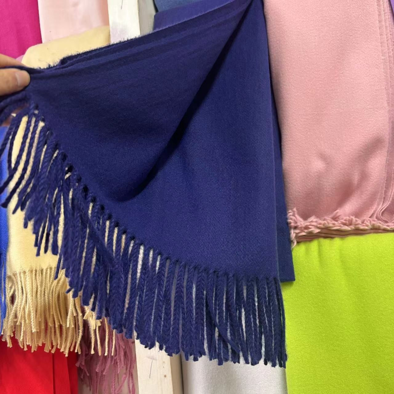 Aurelia Tassel Cashmere Scarf