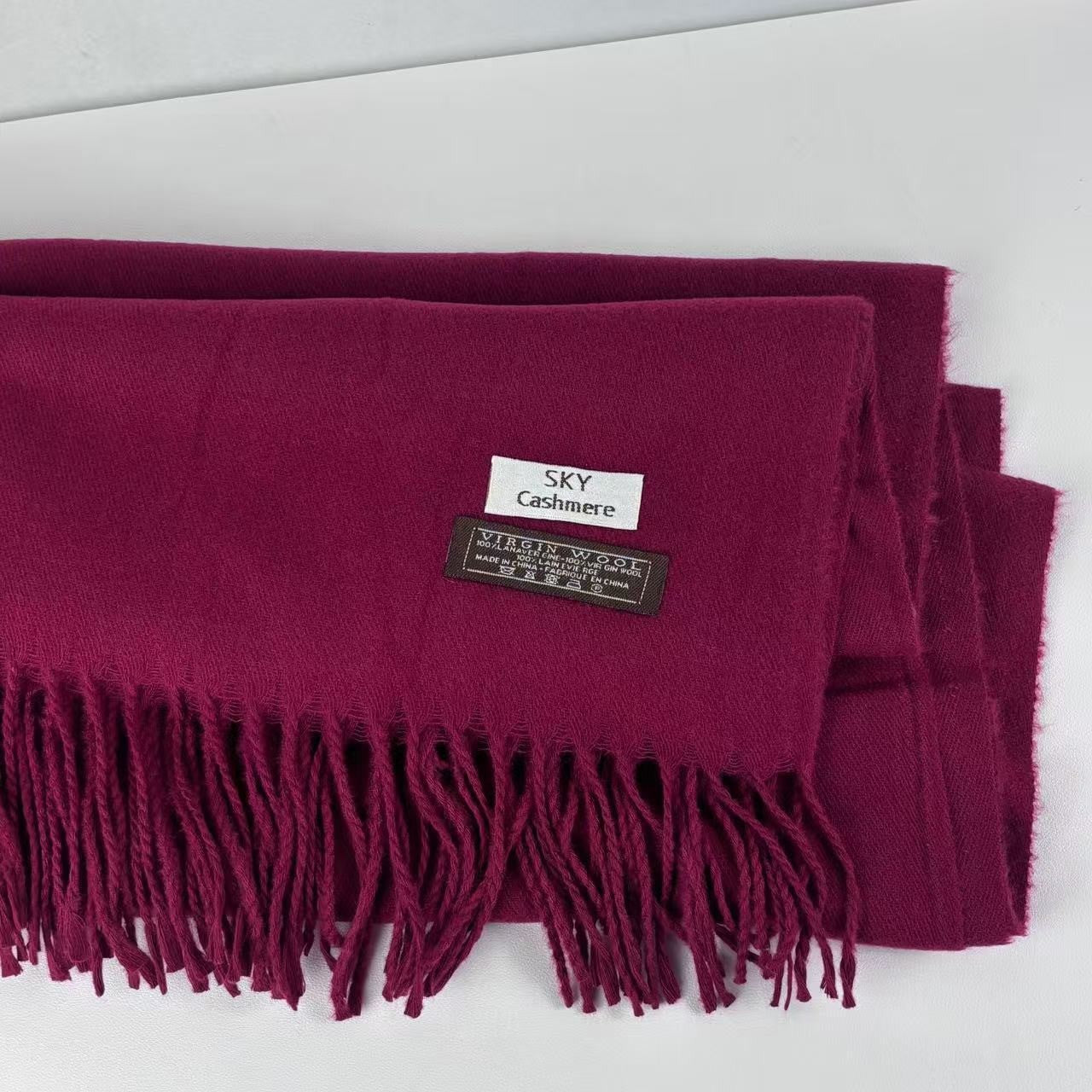 Aurelia Tassel Cashmere Scarf