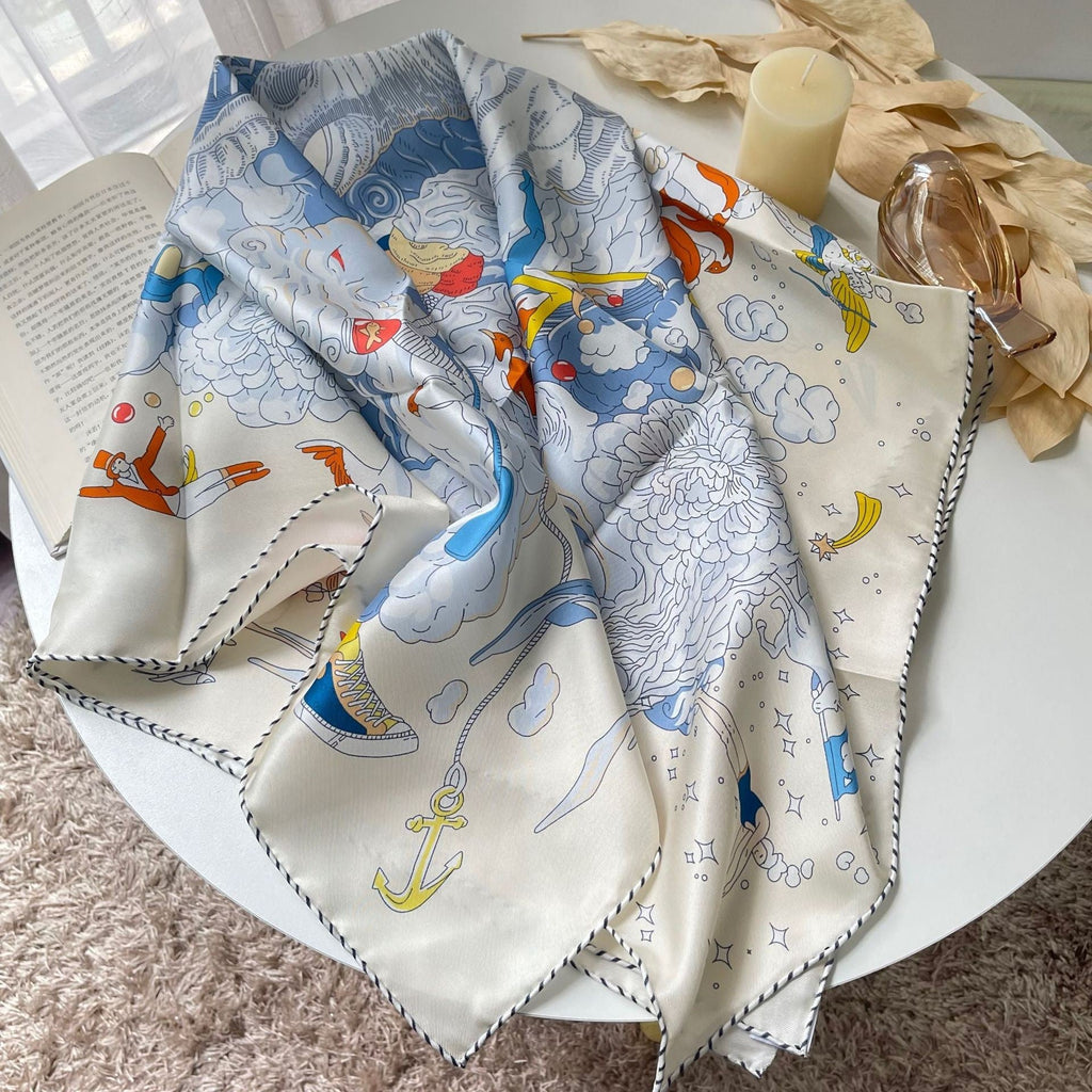 Aurelle Silk Twill Scarf