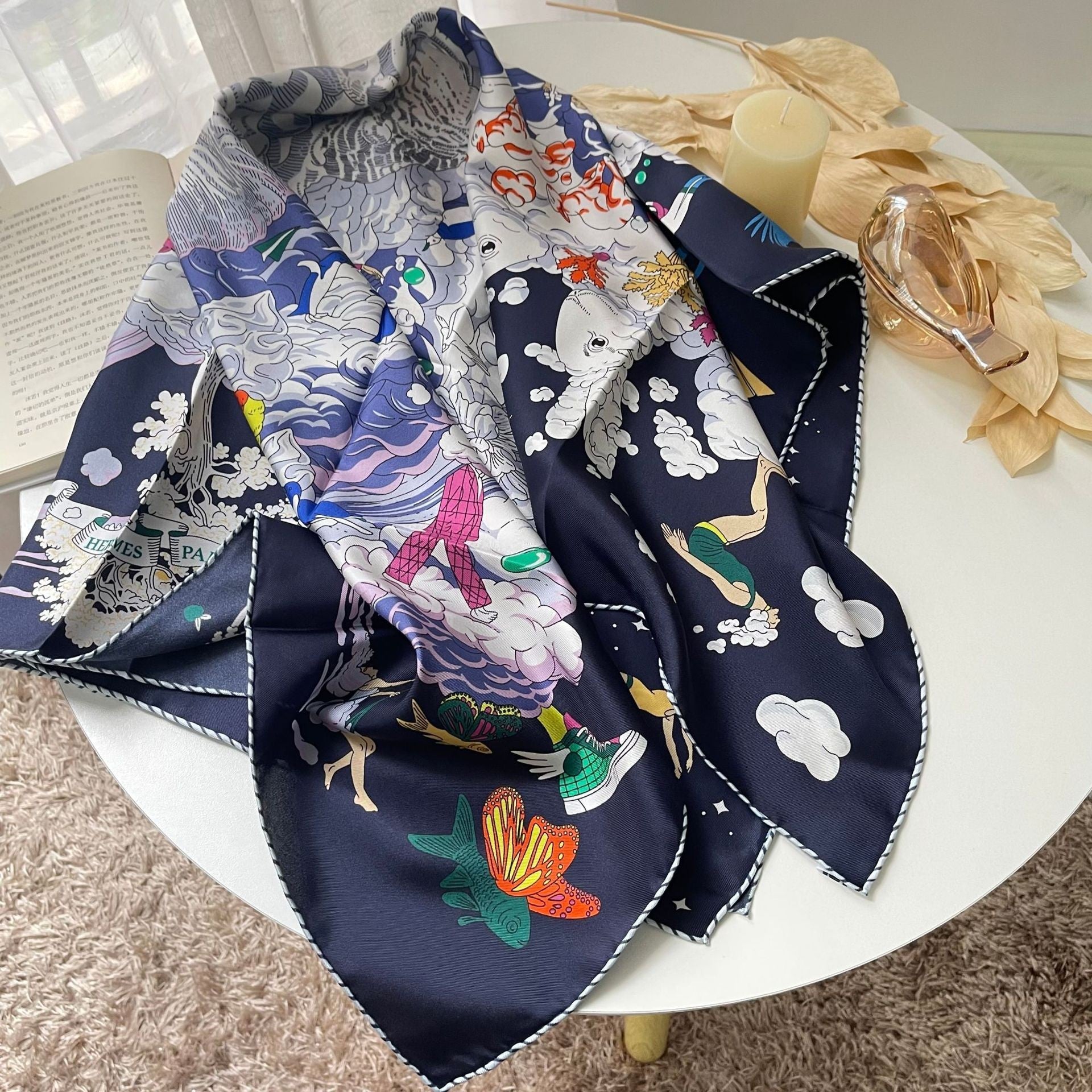 Aurelle Silk Twill Scarf
