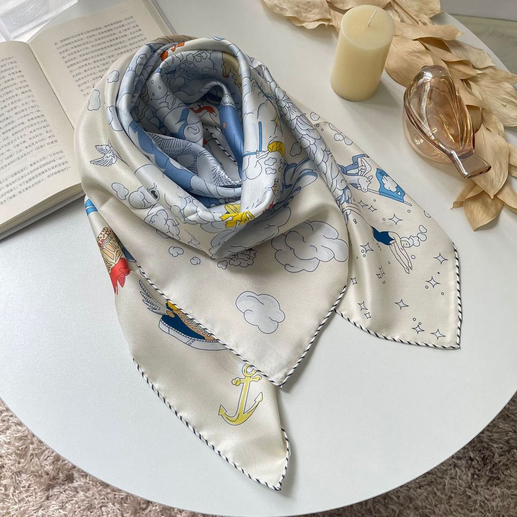 Aurelle Silk Twill Scarf