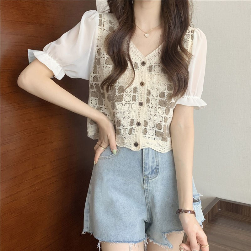 Celine Lacework Blouse
