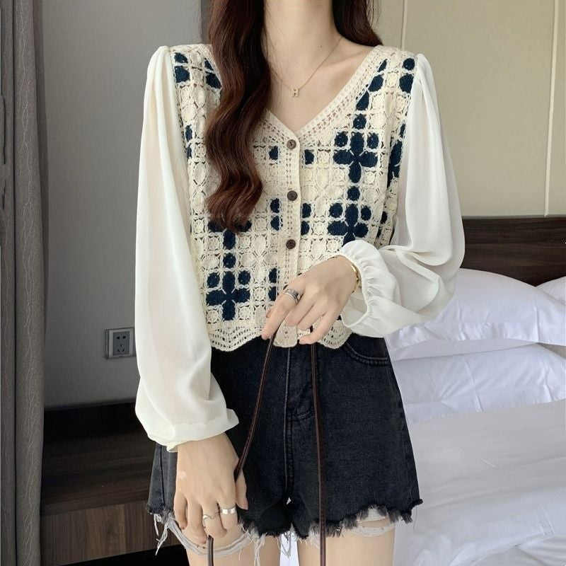 Celine Lacework Blouse