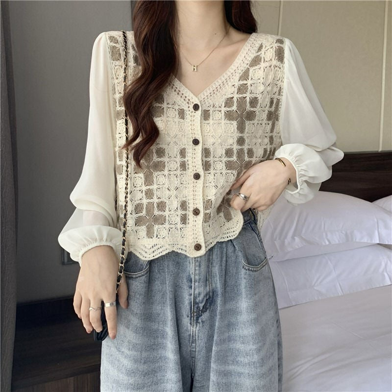 Celine Lacework Blouse
