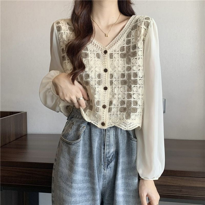 Celine Lacework Blouse