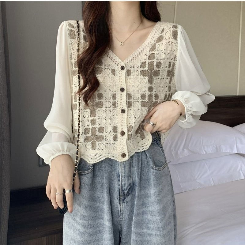 Celine Lacework Blouse