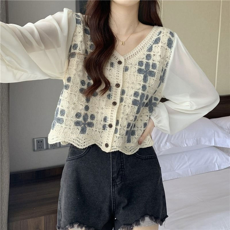 Celine Lacework Blouse