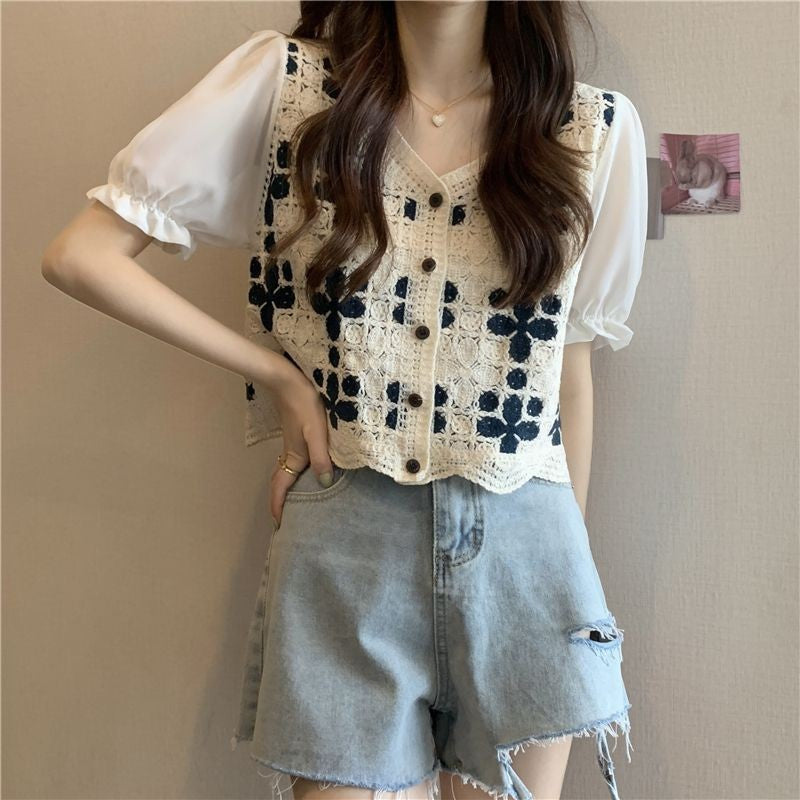 Celine Lacework Blouse