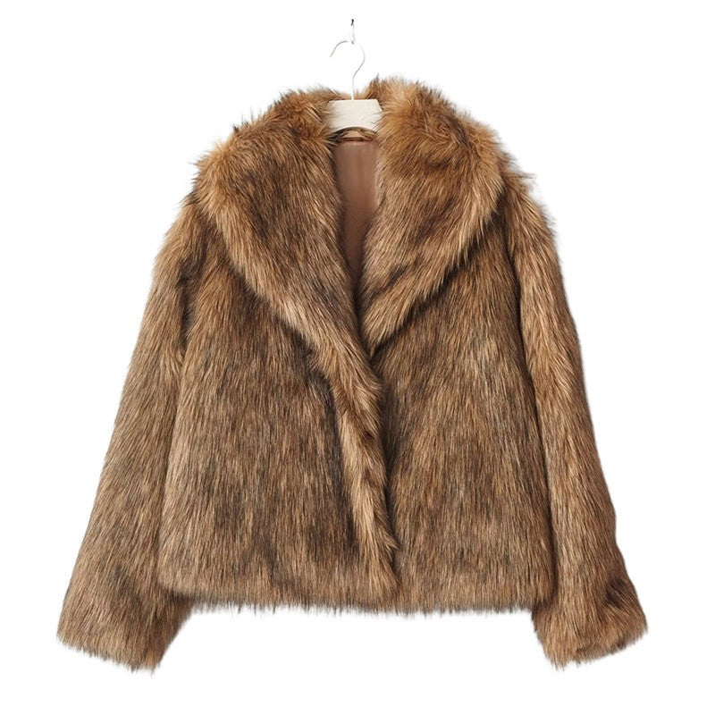 Classic Faux Fur Long Coat