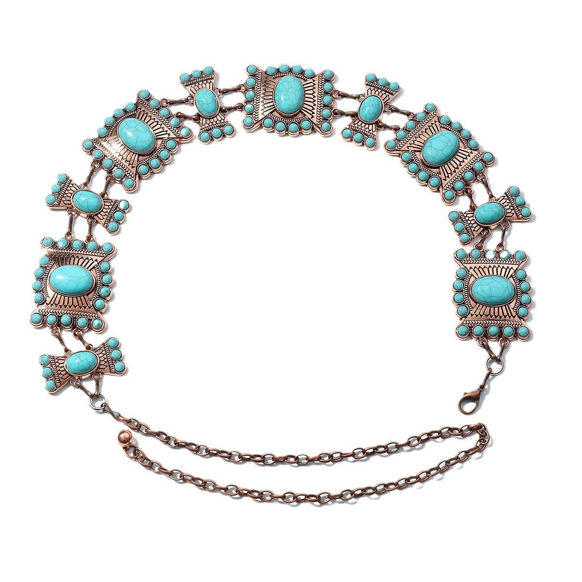 Elara Turquoise Waist Chain