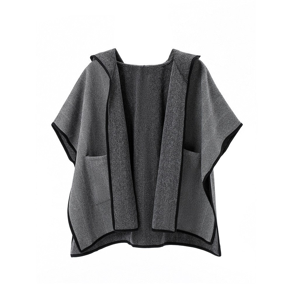 Elenna Striped Cloak Shawl