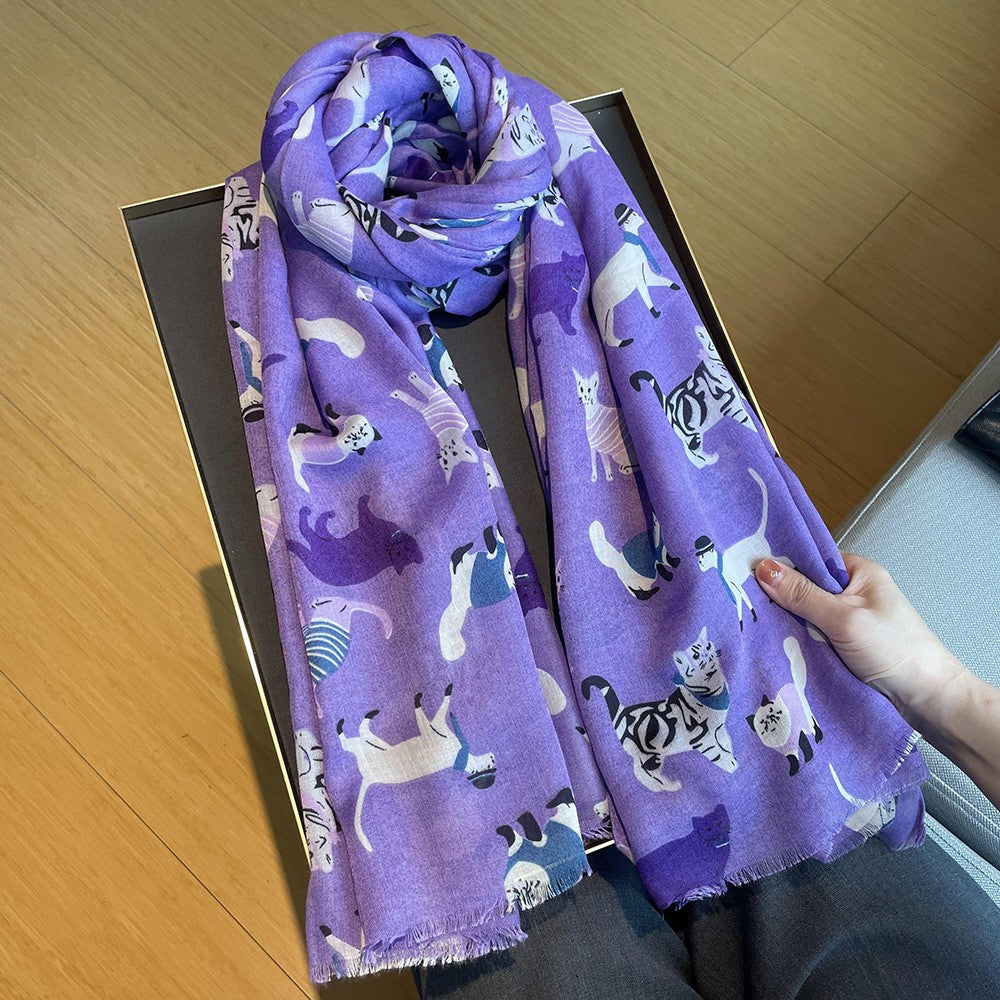 Eloria Oversized Cotton Scarf