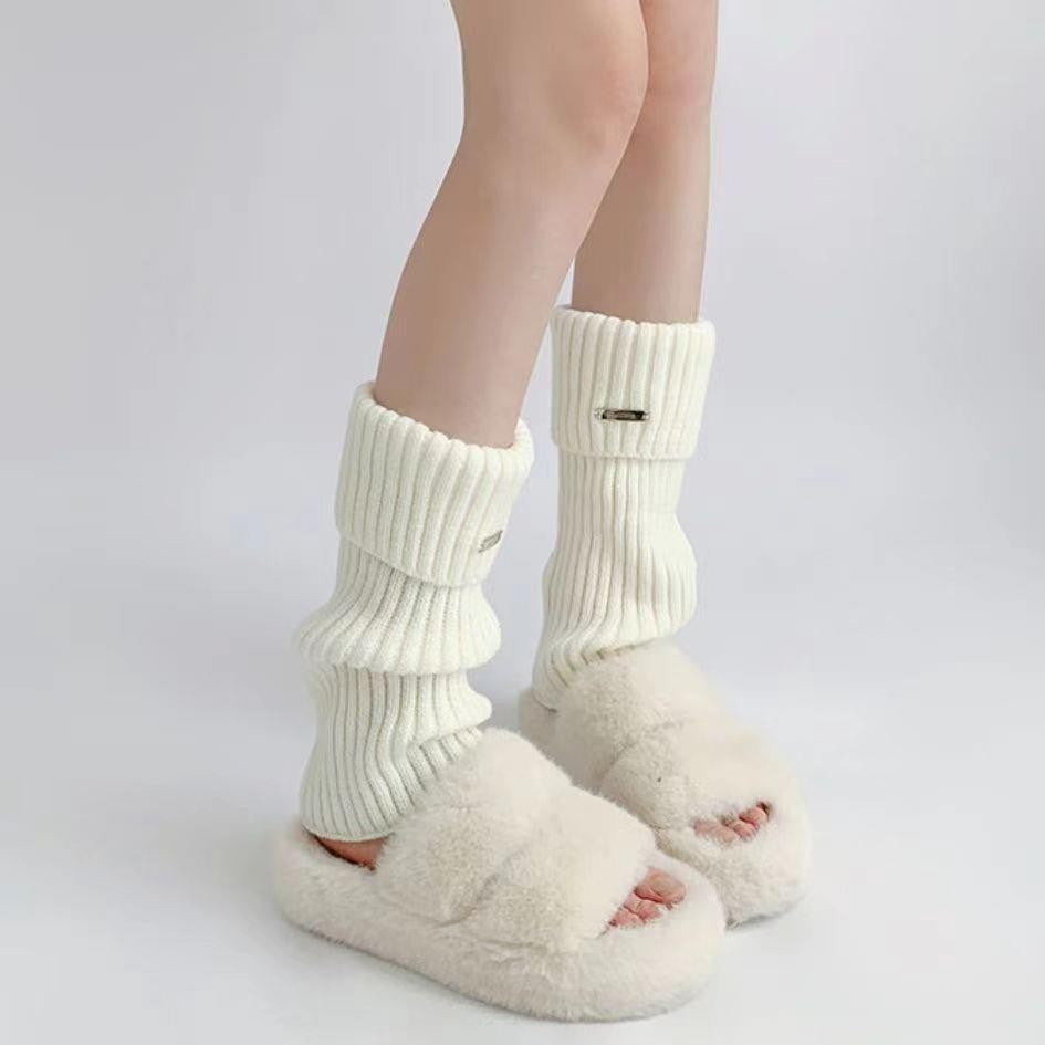 Kairi Striped Knit Leg Warmers