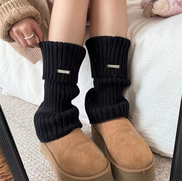 Kairi Striped Knit Leg Warmers