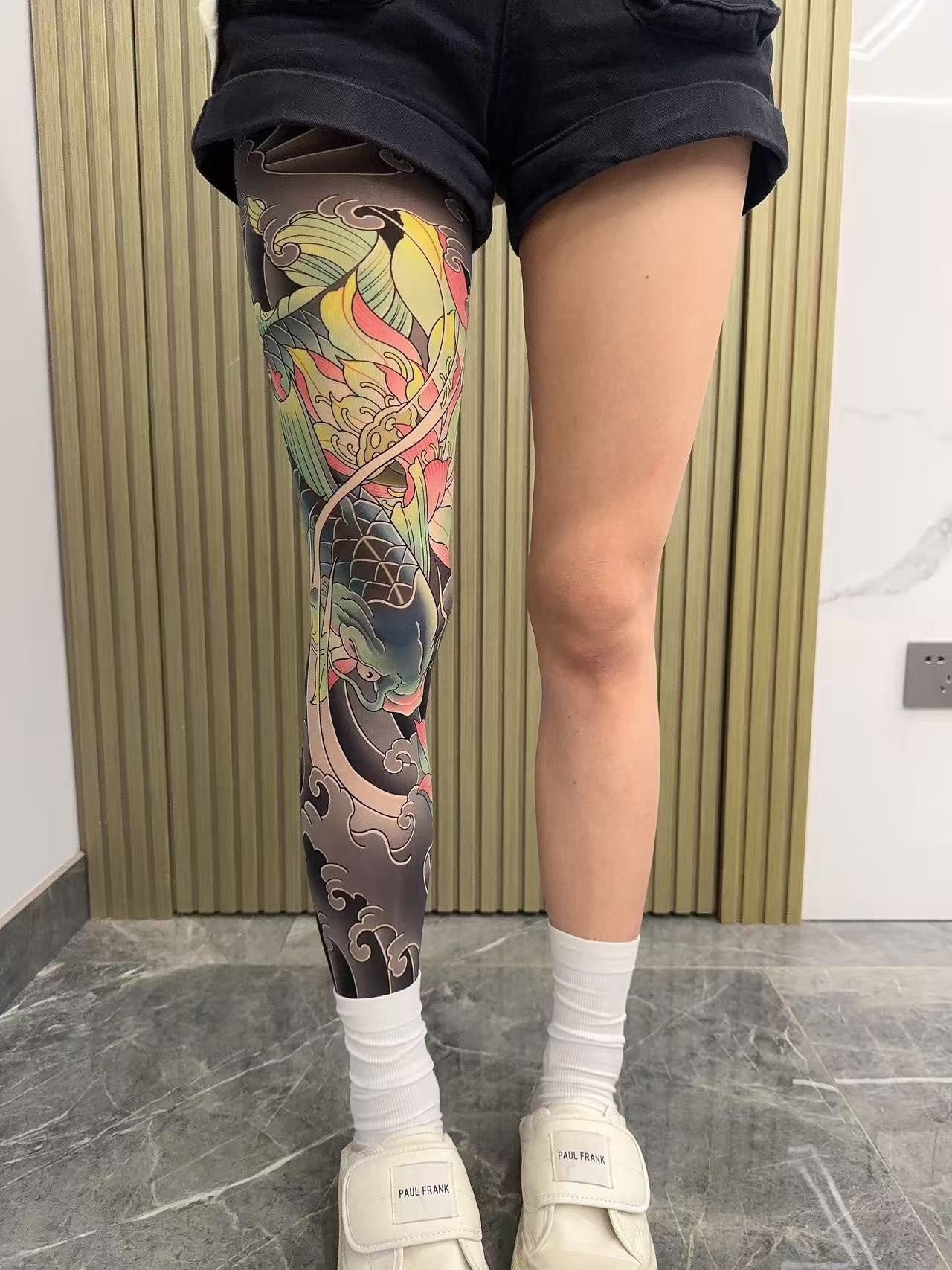 Kairo Tattoo-Style Embroidered Socks