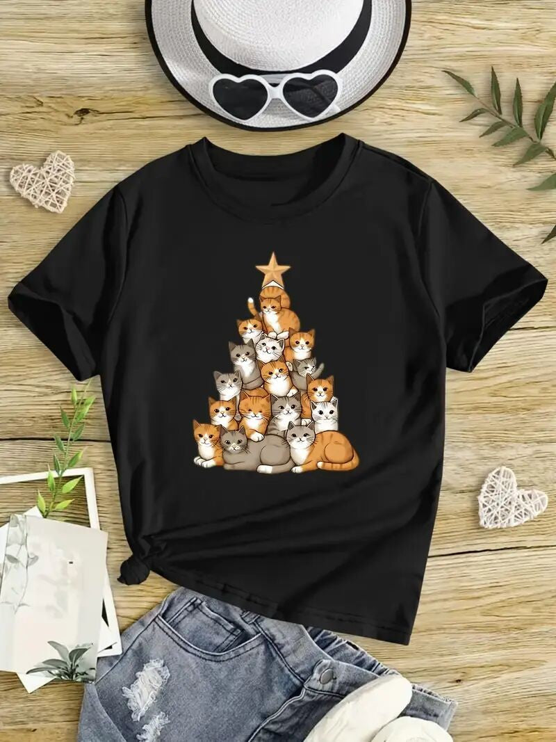 Kyra Printed Spandex Tee