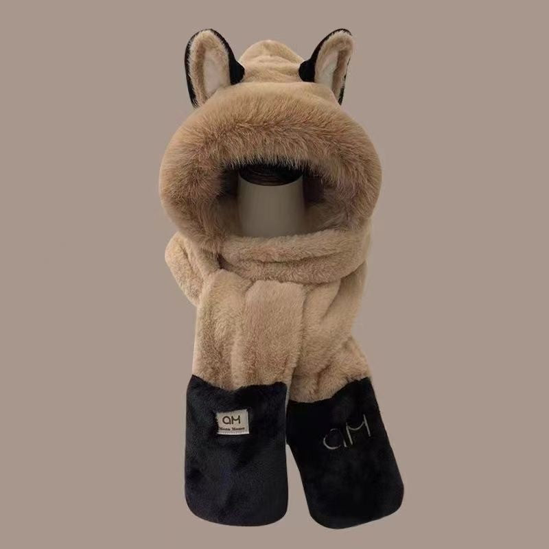 Marlowe Plush Ear-Flap Bonnet