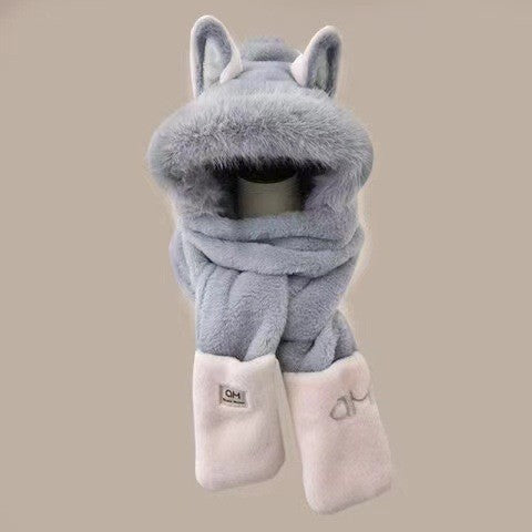 Marlowe Plush Ear-Flap Bonnet