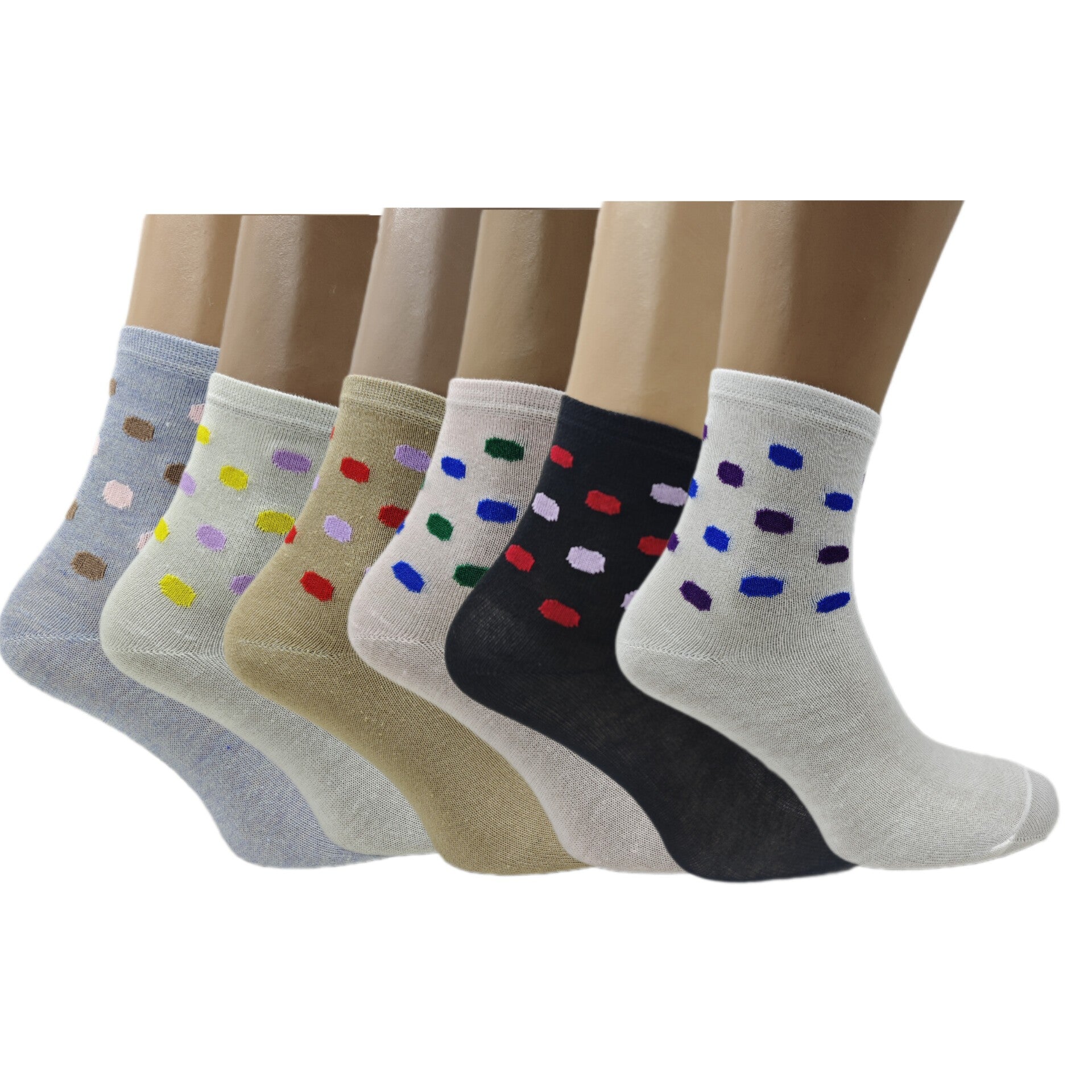 Nova Bubble Mix Cotton Socks (6–24 Pairs)