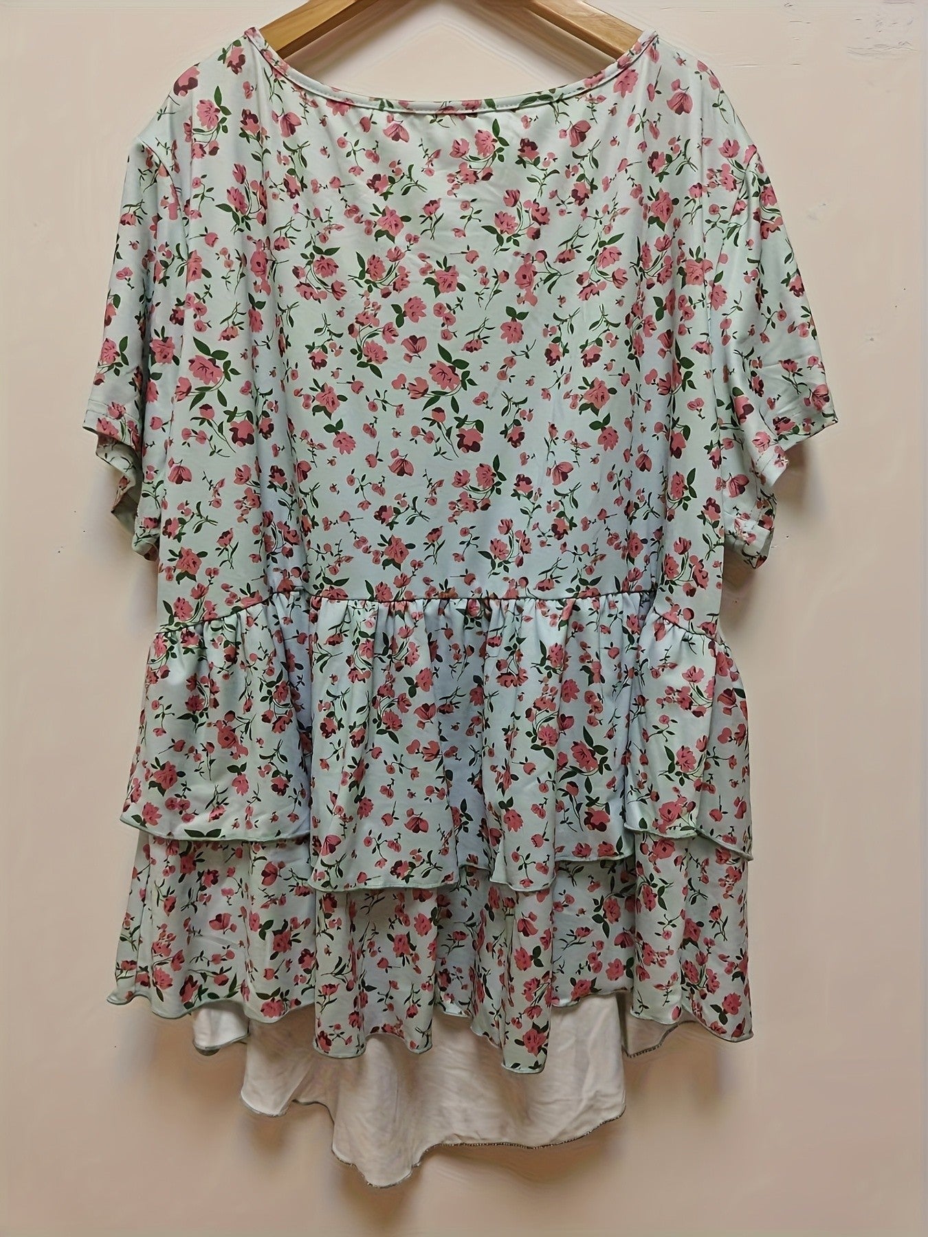 Novara Ruffle Print Tee