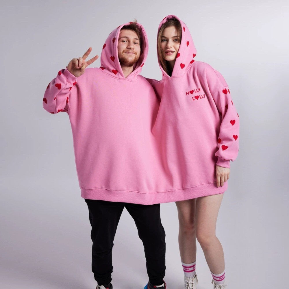 Oversized Cozy Couples Pullover Hoodie