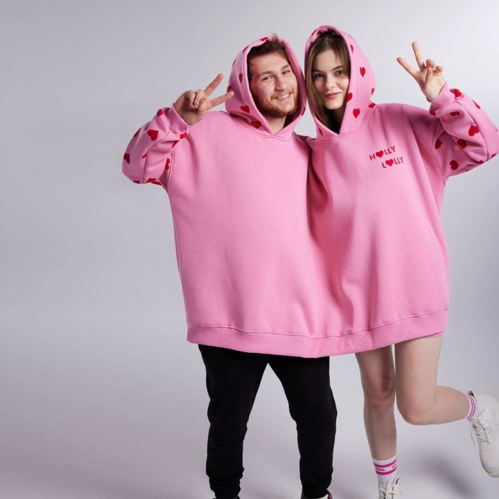 Oversized Cozy Couples Pullover Hoodie