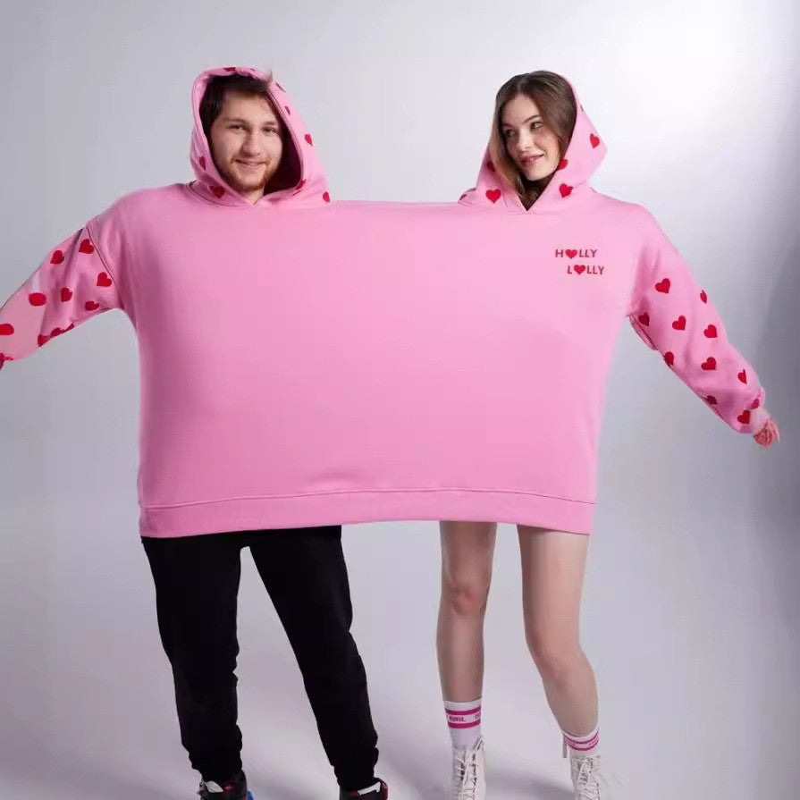Oversized Cozy Couples Pullover Hoodie