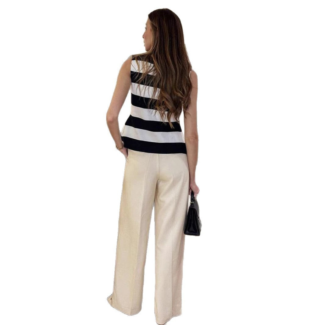 Solara Striped Knit Vest