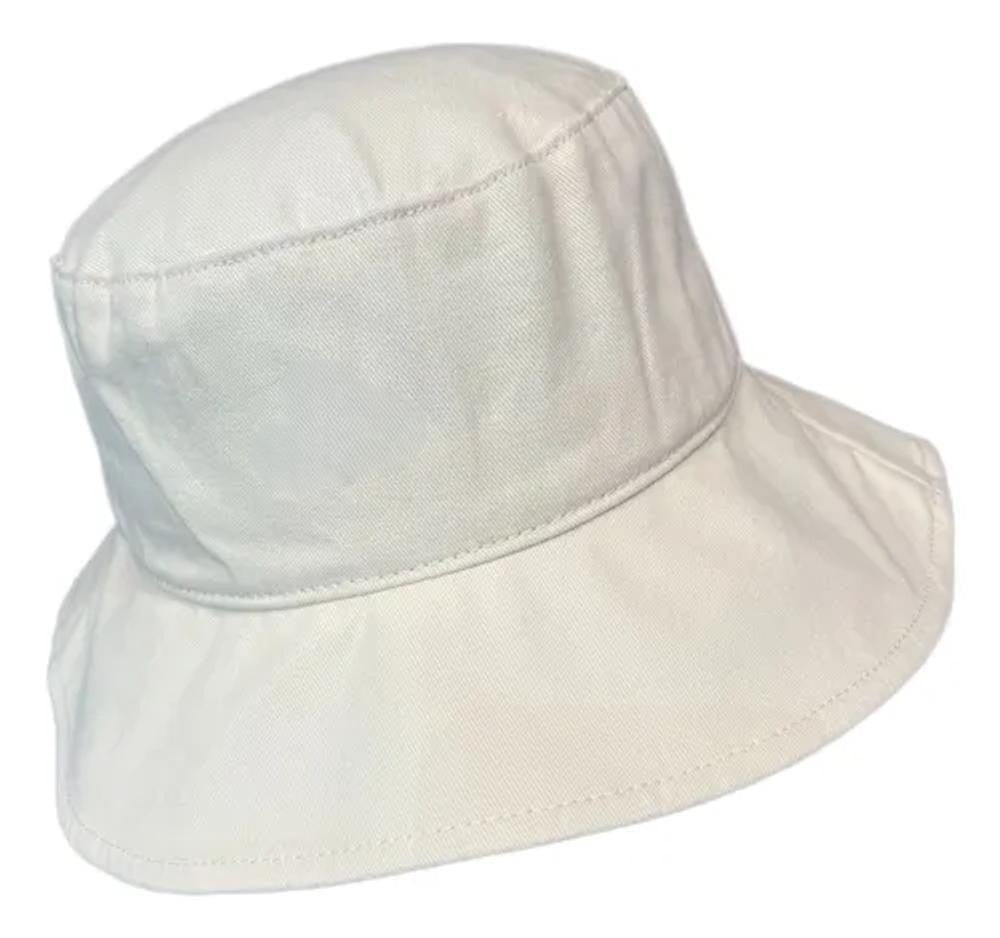 Solara Wide-Brim Cotton Bucket Hat