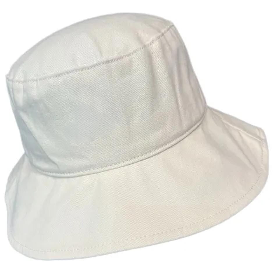 Solara Wide-Brim Cotton Bucket Hat