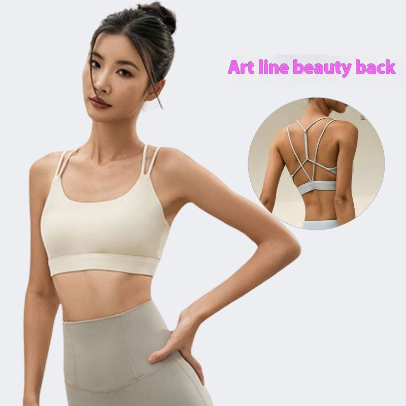 Vetra Geometric Sports Bra