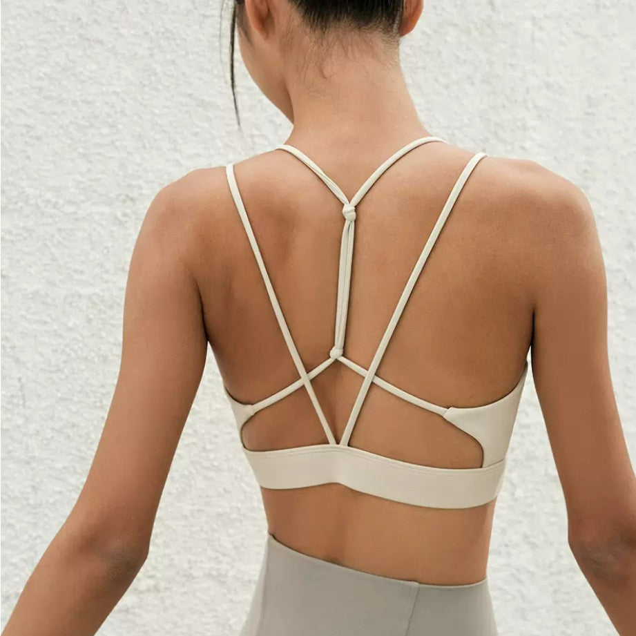 Vetra Geometric Sports Bra